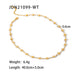 Gold-plated Stainless Steel Daisy Necklace - wallojewerly 