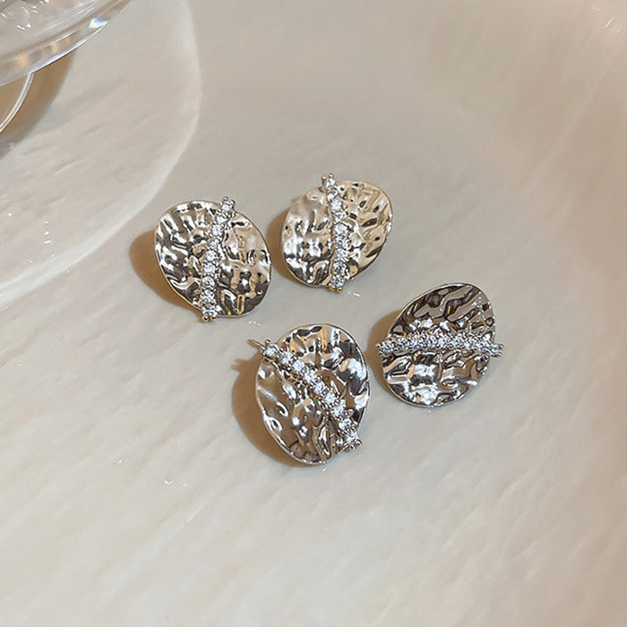 Full diamond zircon earrings, super sparkling celebrity earrings