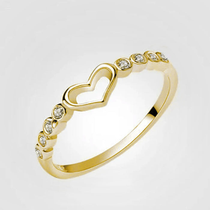 Small fresh love ring female index finger ring accessories