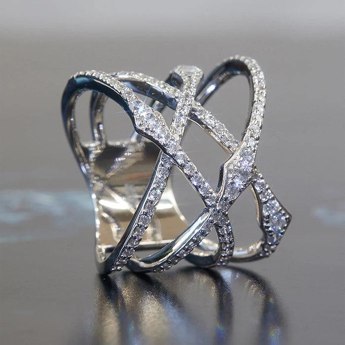 All-match American style cross-line ring