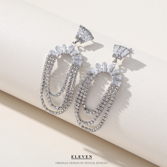 Simple Zircon Ear Cuffs - S925 Silver Plated Elegant Earrings for Women