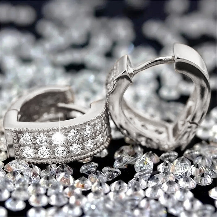 Heart-shaped hollow earrings exaggerated banquet wedding earrings