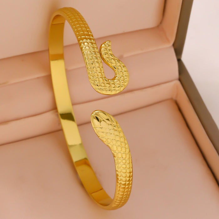 Wholesale 304 Stainless Steel Wide Open Cuff Bracelets with Irregular Shapes, Striped Textures, and Floral/Scallop Embossing