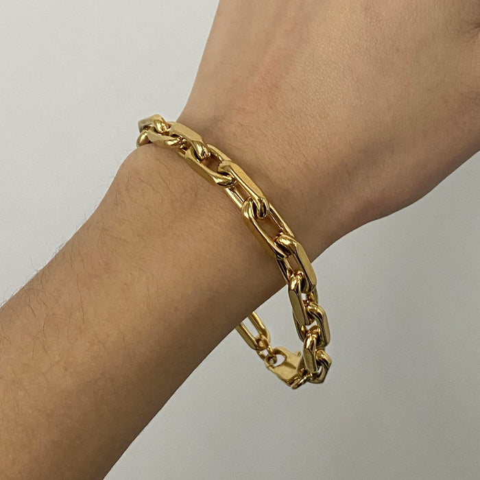 Stainless steel gold bracelet metal style chain titanium steel jewelry