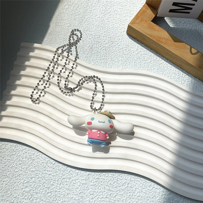 Puppy three-dimensional necklace soft girl style pendant earrings