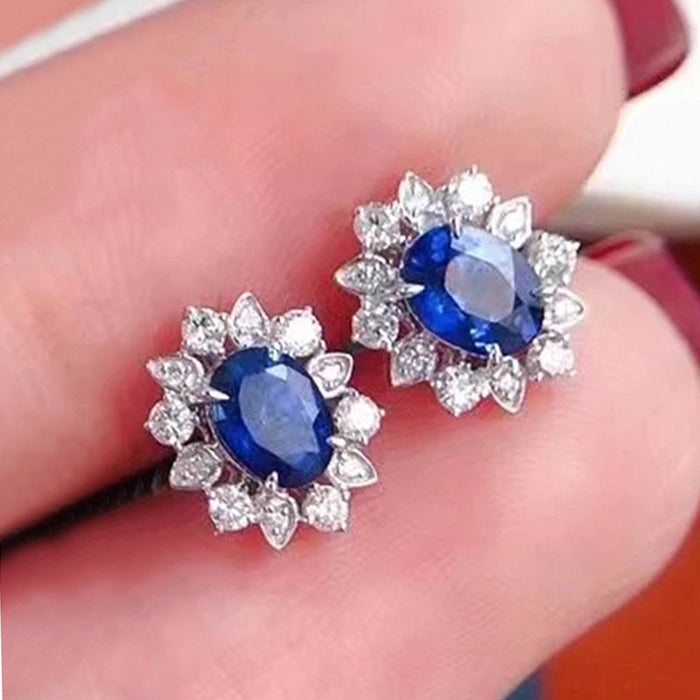 Luxury medieval bridal ring retro temperament zircon ring