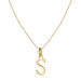 Gold alloy 26 English letter necklace - wallojewerly 