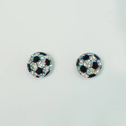 Acrylic Football Baseball Soccer Softball Volleyball Earrings - wallojewerly 