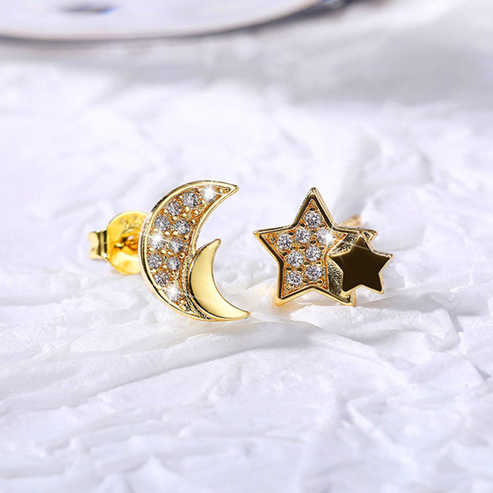 Star and moon earrings creative earrings for women