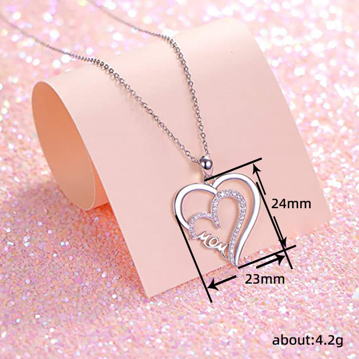 Beating Heart Pendant Women's Mother's Day Clavicle Necklace