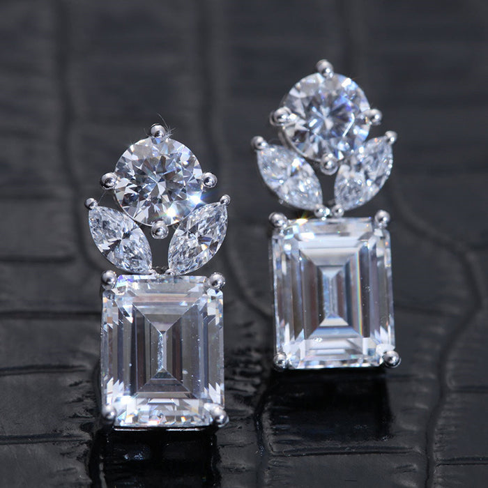 Pendientes de diamantes superbrillantes