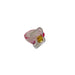 Pink Square Transparent Resin Ring - wallojewerly 