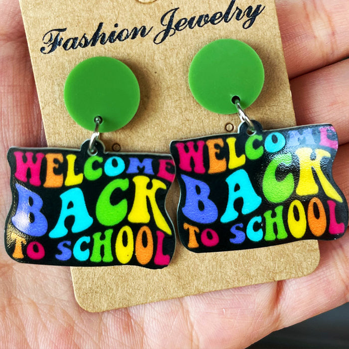 Teacher and Student Back-to-School Pencil Earrings