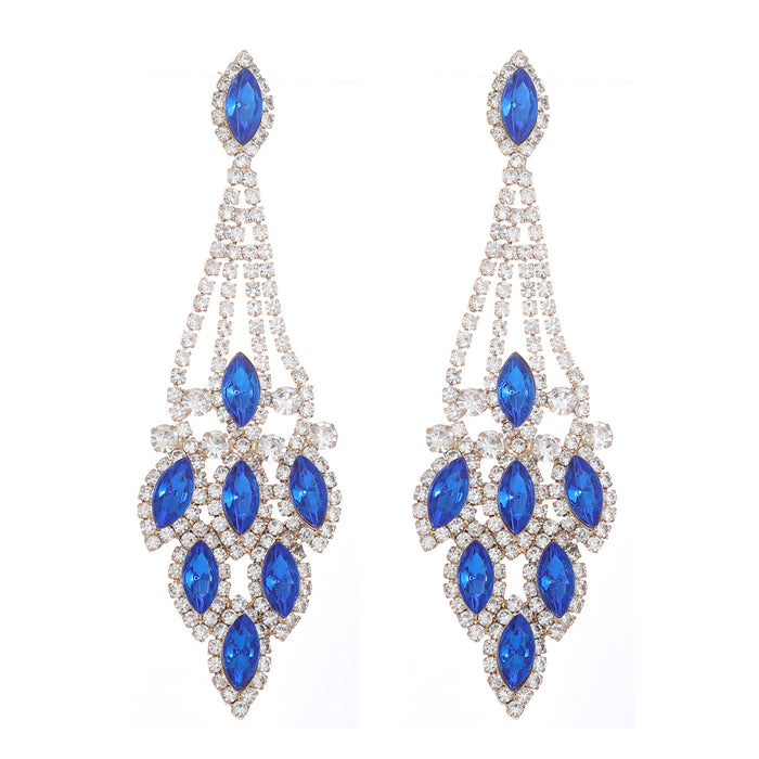 Luxury Zircon Earrings - Exaggerated Dangles for Brides and Special Occasions