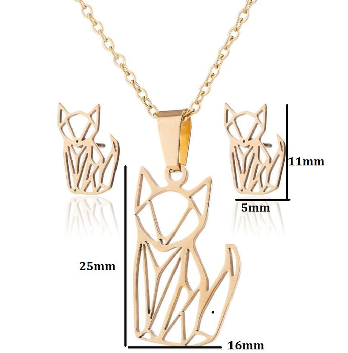 Cartoon car pendant necklace, INS style all-match stainless steel clavicle chain cross-border accessories