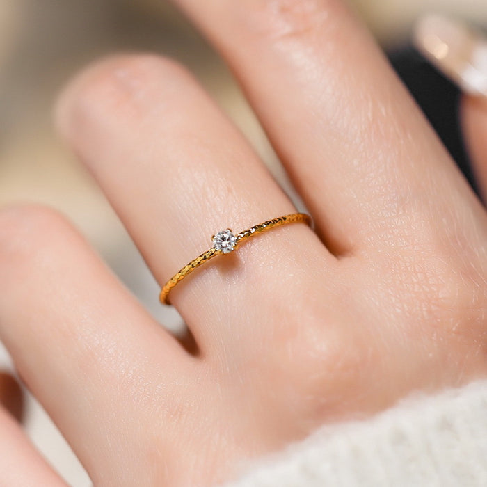 Wholesale 18K gold small star diamond ring