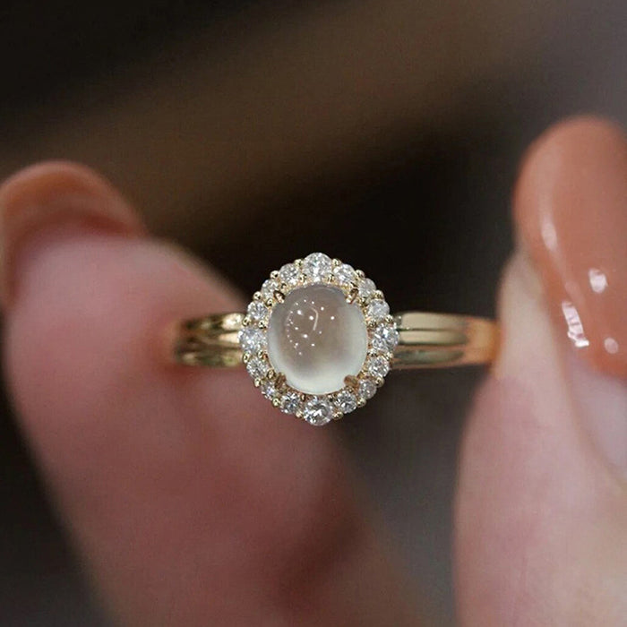 Gypsophila ring light luxury pavé