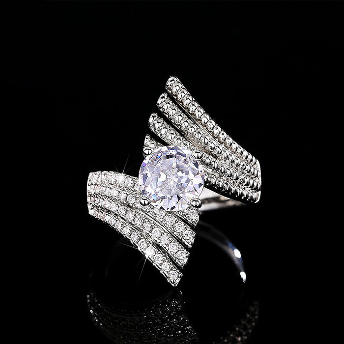 Angel Wings Ring Luxury Temperament All-match Ring