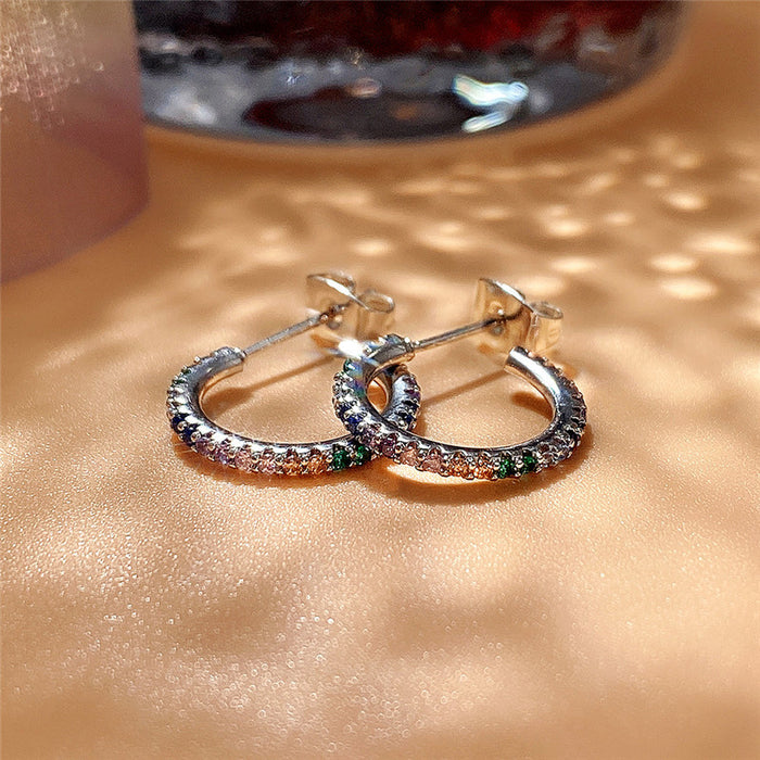 Colored diamond earrings for women