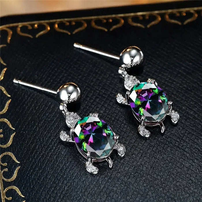 Pendientes creativos de tortuga animal, pendientes de venta caliente de comercio electrónico