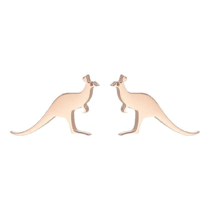 Cat bat earrings, Amazon new stainless steel simple dolphin temperament ear bone studs wholesale