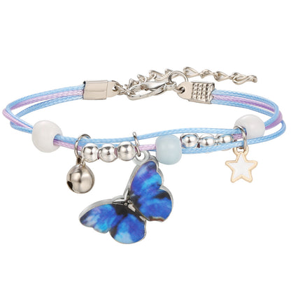 Alloy Star Shell Cactus Ceramic Couple Bracelet - wallojewerly 