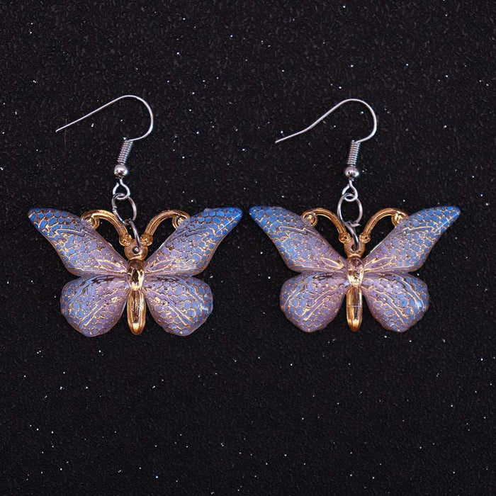 Colorful butterfly earrings