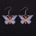 Colorful butterfly earrings