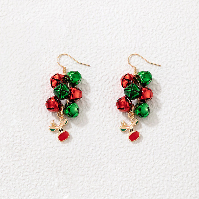 Christmas colorful pearl earrings irregular multi-color earrings