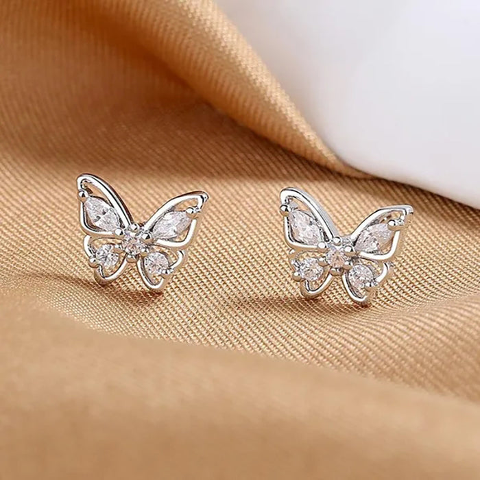 Exquisite butterfly earrings, super shiny and gentle earrings