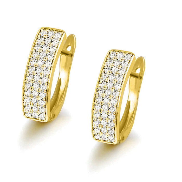 High-end heart-shaped earrings, cool and light luxury earrings
