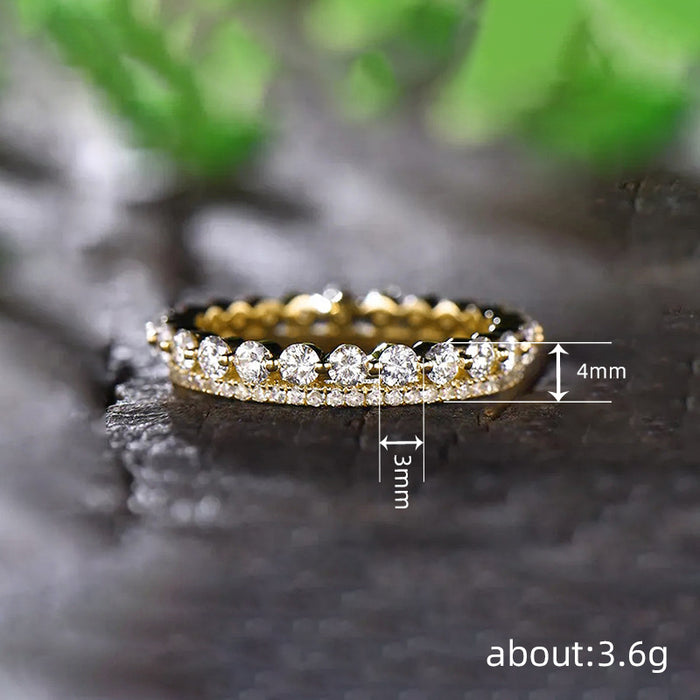 Women's geometric ring French elegant style