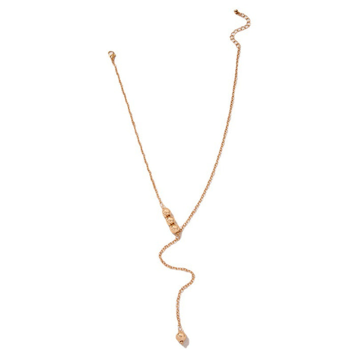 Pearl & Chain Necklace - Stretchable Minimalist Trendy Design for Women