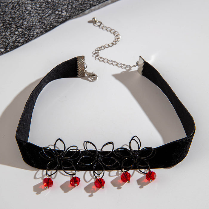 Collar con colgante de piedra y diseño de corazón: joyería creativa de múltiples capas para mujeres