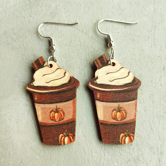 Maple wood earrings