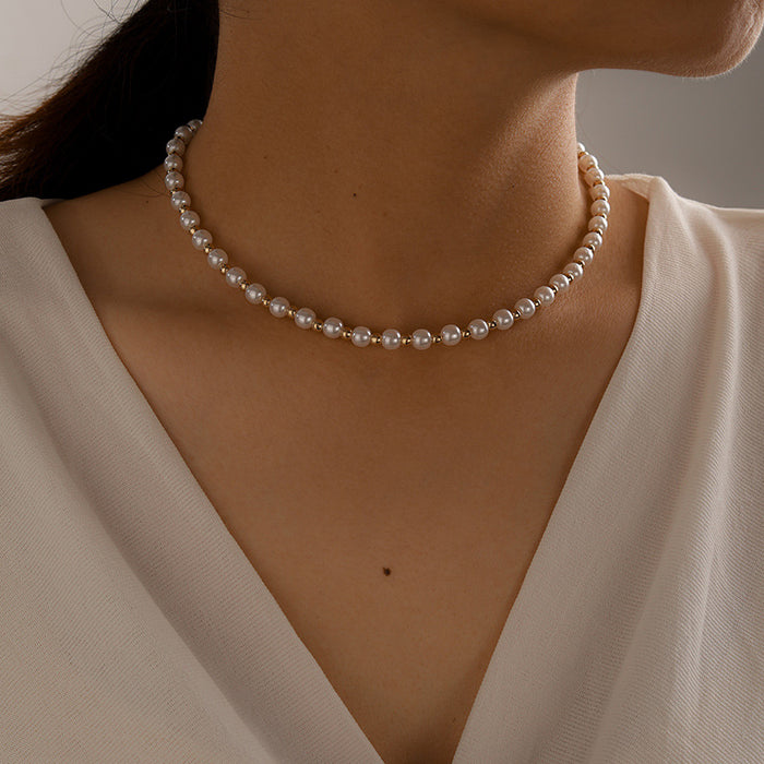 Korean Freshwater Pearl Necklace – Elegant Simple Choker