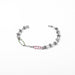 Titanium steel powder green double-layer natural stone bracelet - wallojewerly 