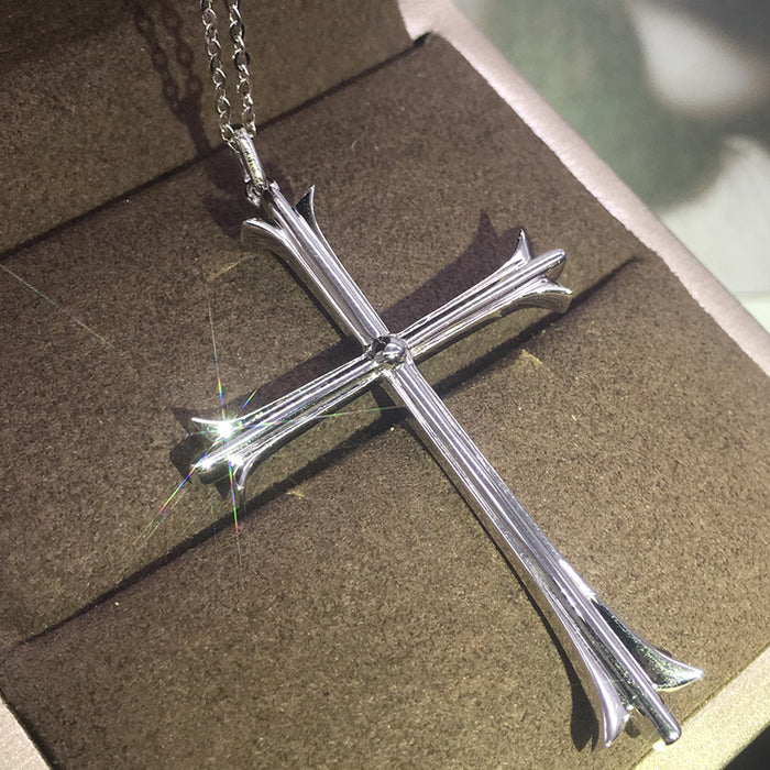 Cross necklace couple style retro clavicle chain