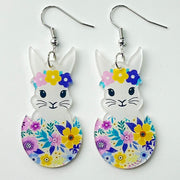 Acrylic Easter earrings - wallojewerly 
