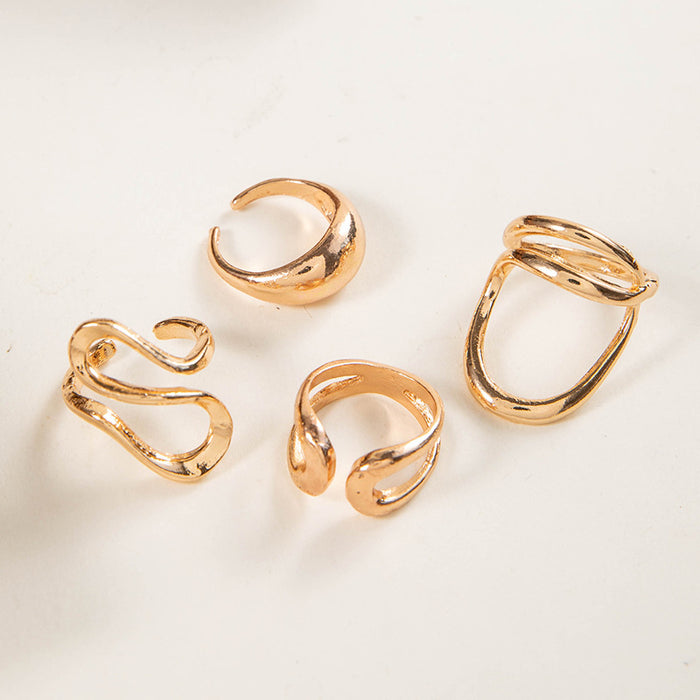 Vintage Snake Spider Rings - 4pcs Set