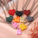 Alloy Building Block Style Heart Necklace