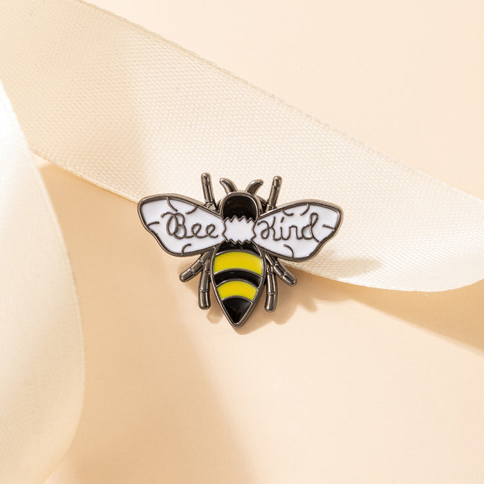 Colorful oil dripping bee irregular insect brooch clothing accessories