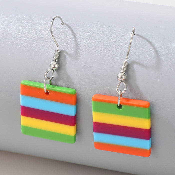 Colorful stud earrings