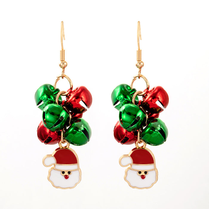 Christmas colorful pearl earrings irregular multi-color earrings