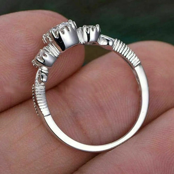 Anillo de dedo índice de lujo ligero coreano, anillo de meñique de mujer de estilo de celebridad simple