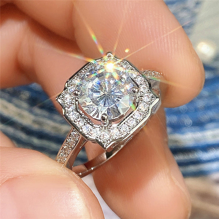 Anillo de encaje dulce con forma de estrella de moda