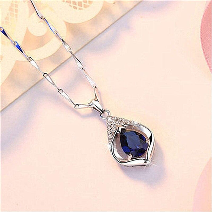 Angel Love Zircon Pendant Necklace Birthday Gift