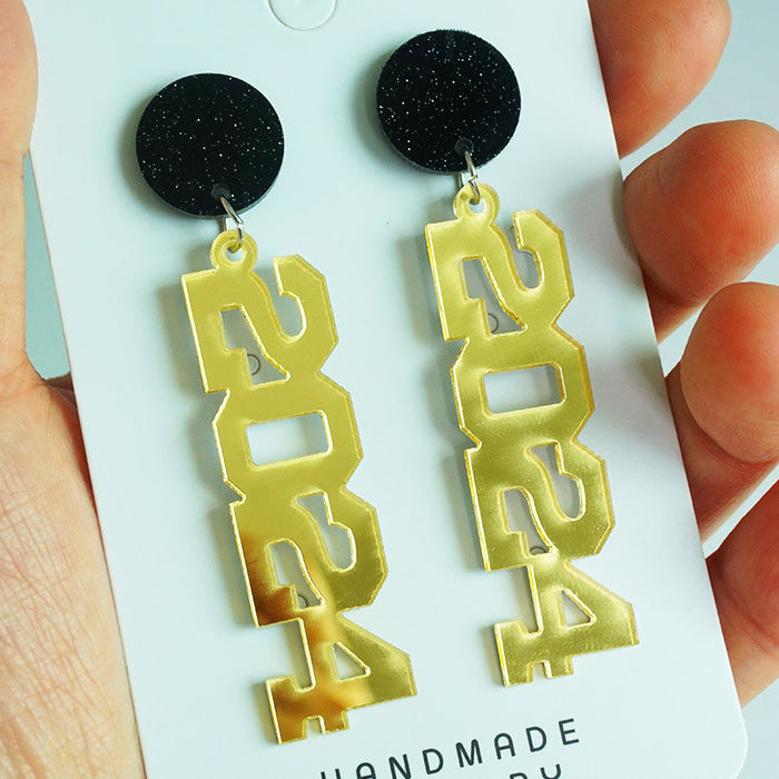 Graduation season acrylic earrings