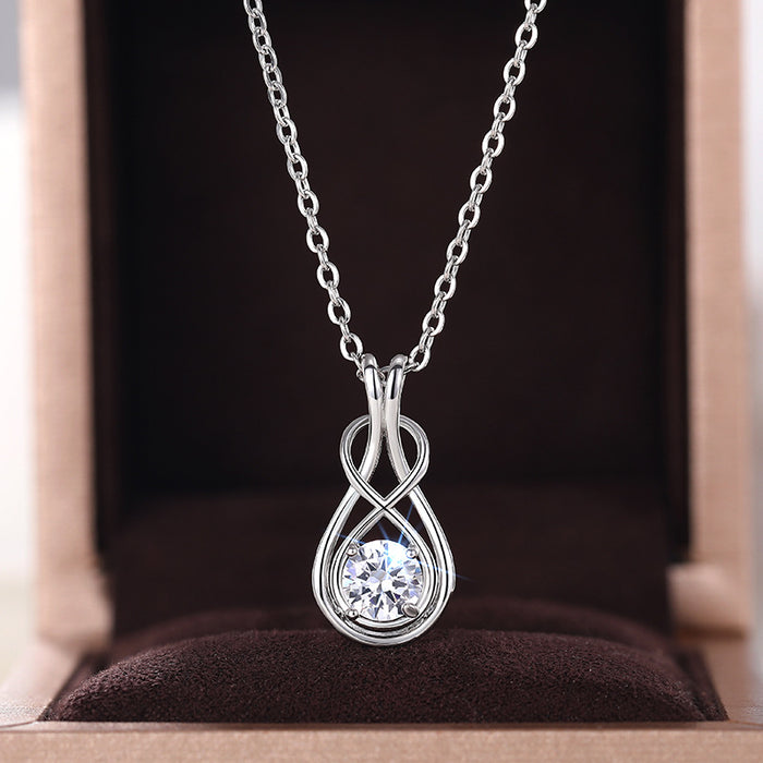 Cross Line Pendant Necklace