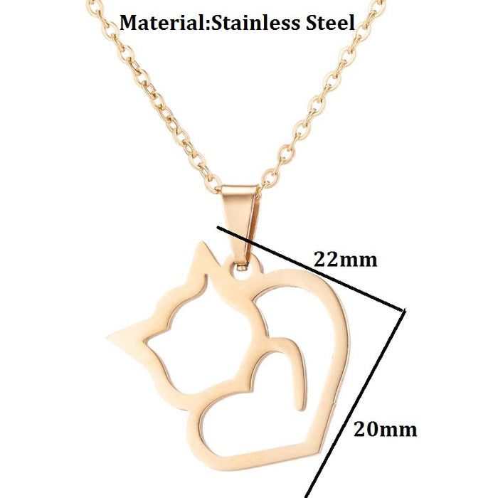 Camera puzzle star pendant necklace, stainless steel girls simple love necklace wholesale